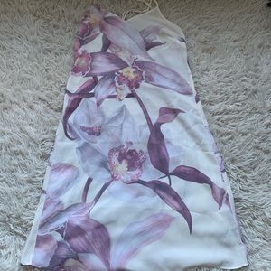 open lace back dress OYSHO. Long purple dress Tl  Hibuy market